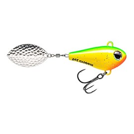 SpinMad Jigmaster 24g Jig Spinner Lead Head Spinner Colour Favourite Bait Green Lemon
