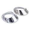DriveFix Fog Light Cover Trim Ring Chrome Driver and Passenger