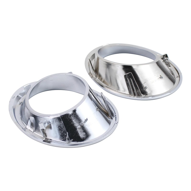 DriveFix Fog Light Cover Trim Ring Chrome Driver and Passenger