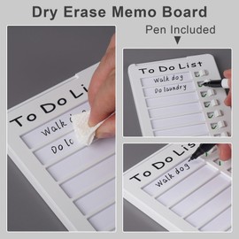 2pcs Magnetic Dry Erase Chore Charts for Kids Multiple Kids to Do List Checklist Board for ADHD, Daily Routine, Morning Routine (to Do List)