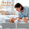 JVEOO Vegan Leather Baby Changing Pad, Waterproof & Wipeable Soft