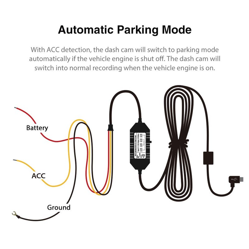 VIOFO HK3 Acc Hardwire Kit for A129, A129 Plus, A129