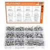 HELIFOUNER 320 Pieces #8#10#14 Hex Washer Head Self Drilling Sheet