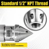 1/2 NPT, 40 L/min Sewer Jetter Rotating Nozzle - Stainless
