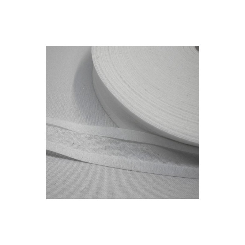 White 100% Cotton 1" (25mm) Bias Binding Tape (1 Quantity