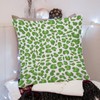 SILYHEART Leopard Animal Print Green and Light Gray Pillowcase Leopard