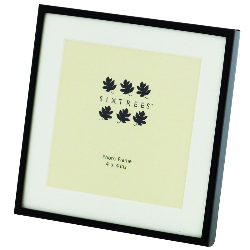 Sixtrees Park Lane 285344(MIF) Black Metal 4x4 inch Photo Frame