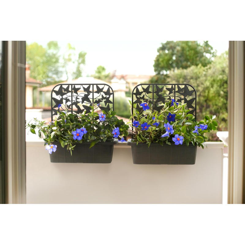 24" Privacy Planters (S/2) - Grey