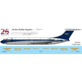 26Decal, AHS/LU STS44-276 BOAC Super VC-10 with Gold Foil Speedbird and BOAC decal 1/144 Scale