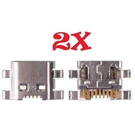 ePartSolution_ 2X Micro USB Charger Charging Port Dock Connector USB Port for LG Aristo 5 LMK300/K31/Risio 4/K8X/Fortune 3 Replacement Part USA