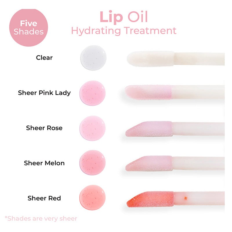 MCOBEAUTY LIP OIL HYDRATING TREATMENT - SHEER ROSE, #MCW359 MCOBEAUTY