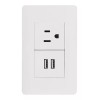 Sanelec Contacto Con Usb Sanelec 4466 Blanco Placa Universal 1