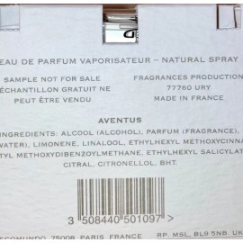 Creed Aventus Fragrance for Men Eau de Parfum Sample Spray .08oz 2ml New in Card