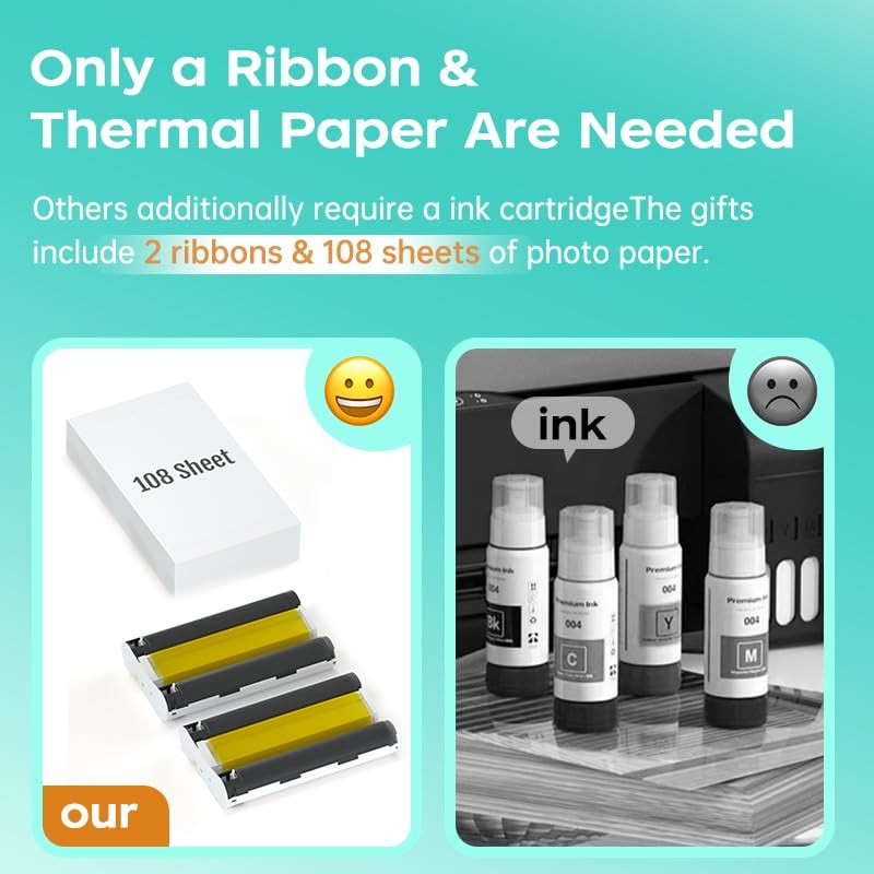 HPRT Photo Printer, Warm Beige