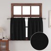 Small Tiers Black 2 Pack Faux Linen Textured Kitchen Short