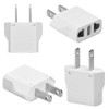 Fangehong 4 St1ck Stecker Adapter Konverter, Reisestecker auf EU, US