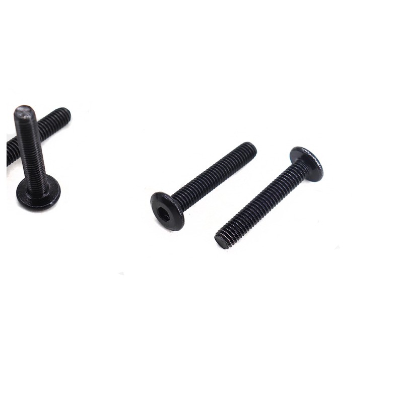 binifiMux 10pcs M6 x 45mm Black Rivet Countersunk Socket Cap