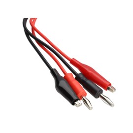 kenable Multimeter 30V 4mm Banana Plug and Crocodile Test Leads Red and Black 1.2m