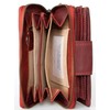 Bull Burry Spacious Dark Red Large RFID Leather Wallet Whole