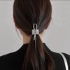 Cubahop Metal Irregular Bow Ponytail Holder Hair Restraints with Decorative
