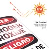 Sigo Signs, Danger Hydrogen Peroxide Bilingual OSHA Sign, 12x18 Inches,