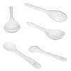 Pirhosigma 8 Color Porcelain Egg Spoons Ceramic Spoons 5 inch