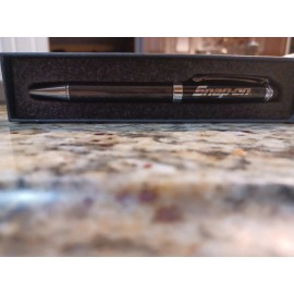 Snap-on Tools Black Carbon Fiber Ink Pen - Stylus End Gift Box