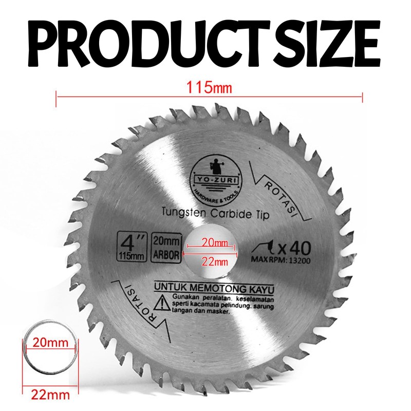 115mm Carbide Saw Blade 4" Angle Grinder Circular Saw Blade