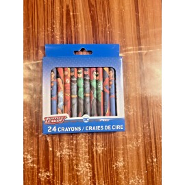 DC Justice League DC Superhero Crayons 24 Pack Non-Toxic Art Supply School Kids NEW