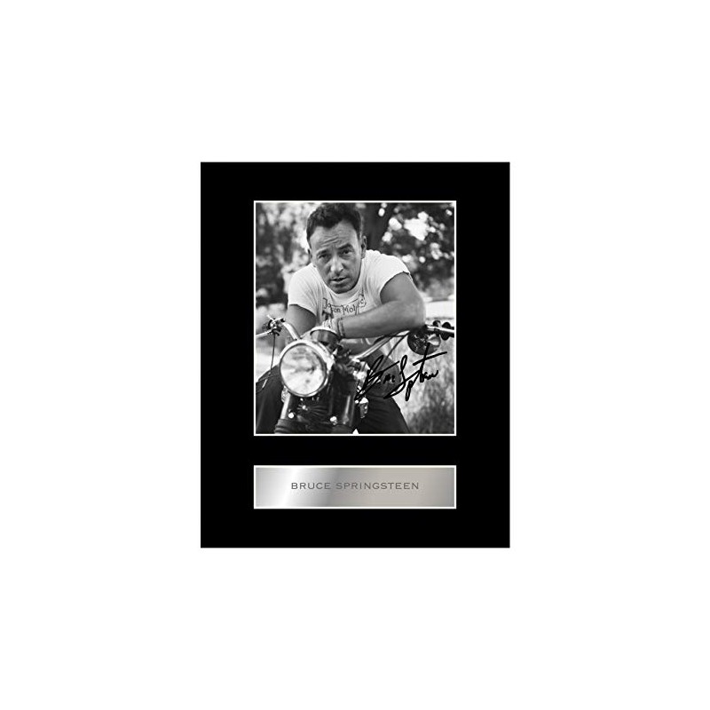 Iconic pics Bruce Springsteen #2 Signed Mounted Photo Display