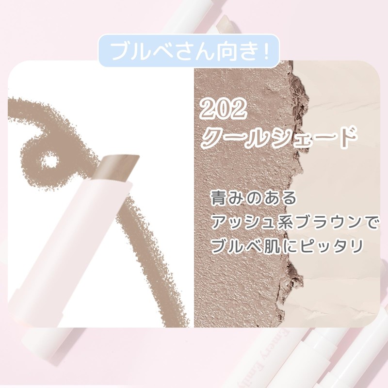 Emery Emily Contoured (202 Cool Shades) Makeup Shading Waterproof Natural