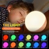 MIAROZ LED Bedside Lamp, Continuously Dimmable Table Lamp RGB Light,