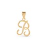 Amberta Italian 9ct Gold Initial Pendant for Women Men |