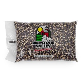 Popcorn County USA | Blue Un-Popped Popcorn | Kernels Pop White, Small & Crunchy | Non GMO and Gluten Free | Made in Nebraska | 2 lb Bag (1 Pack, Blue)