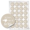 Logbuch-Verlag Schön Dass Du Da Bist Stickers, 4 cm, Various