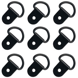 VinBee 40 Pack D-Ring Tie Downs, D-Rings Anchor Lashing Ring for Loads on Trailers Trucks RV Campers Vans ATV SUV Boats Motorcycles etc Vehicles Heavy Duty Tie Down Ring with Mounting Bracket