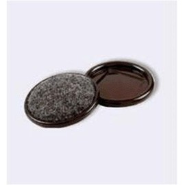 Shepherd 9090 1-3/8" Round Metal Carpet Base Caster Cups 4 Count