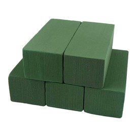 LOMIMOS 5PCS Wet Floral Foam Bricks,Florist Green Blocks Supplies for Flower Arrangement DIY Craft