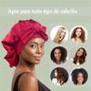 RUAKIVA Gorro de Pelo Rizado de Satén,Gorro de Dormir de