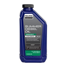 Polaris 15W-40 Summer Diesel Engine Oil, for specific RANGER 4-Cycle Engines, Soot Control, Oxidation Resistance, 1 Quart, Part 2882515