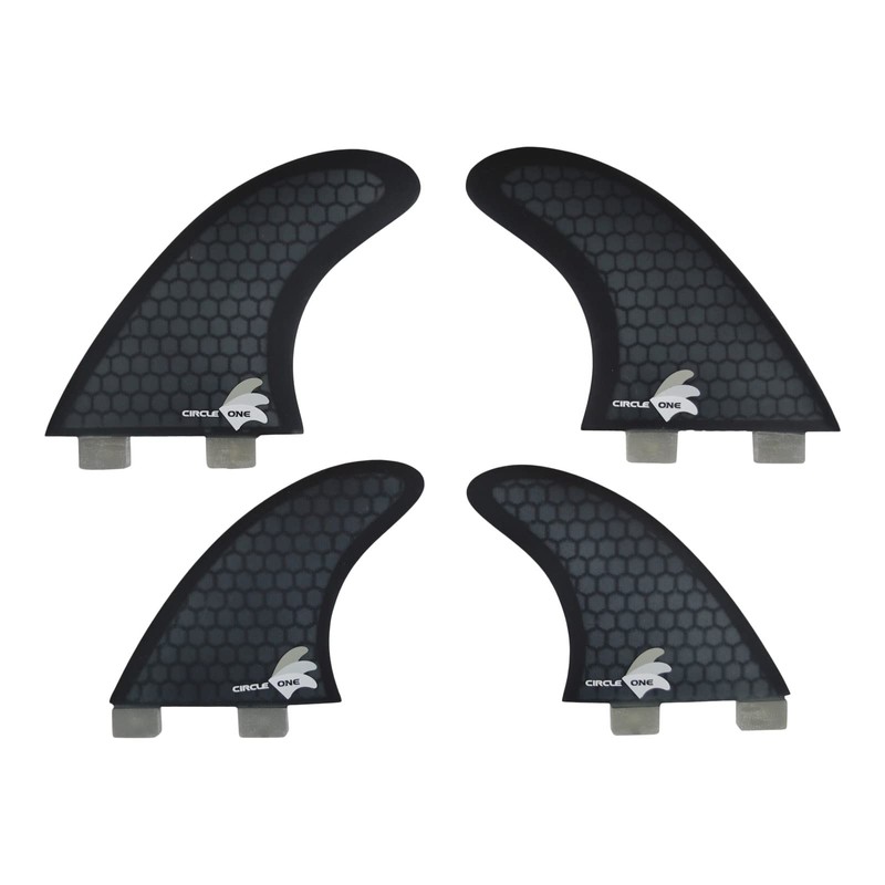 Honeycomb Quad 4 fin set (FCS compatible M5+G-X), Blue