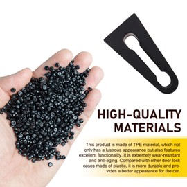 DACIRTY 4 PCS Sound Damper Door Lock Buffer, Sound Deadening Noise Reduction Acoustic Cushioning Rubber Mats, Compatible with VW Polo Sedan Bora Caddy Golf Jetta Multivan Passat Tiguan (Black)