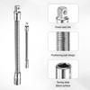 sourcing map 1/4" 1/2" Drive Socket Extension Bar Set Spring