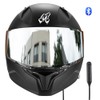 MOCOERL Casco Integral para Moto Certificado Dot con Bluetooth Puede