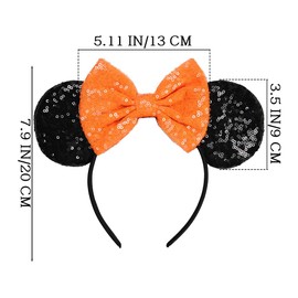 Batsysm Mouse Ear Hair Bow Headband for Women