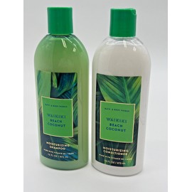 2Shampoo & Conditioner WAIKIKI BEACH COCONUT bath body set 16 oz