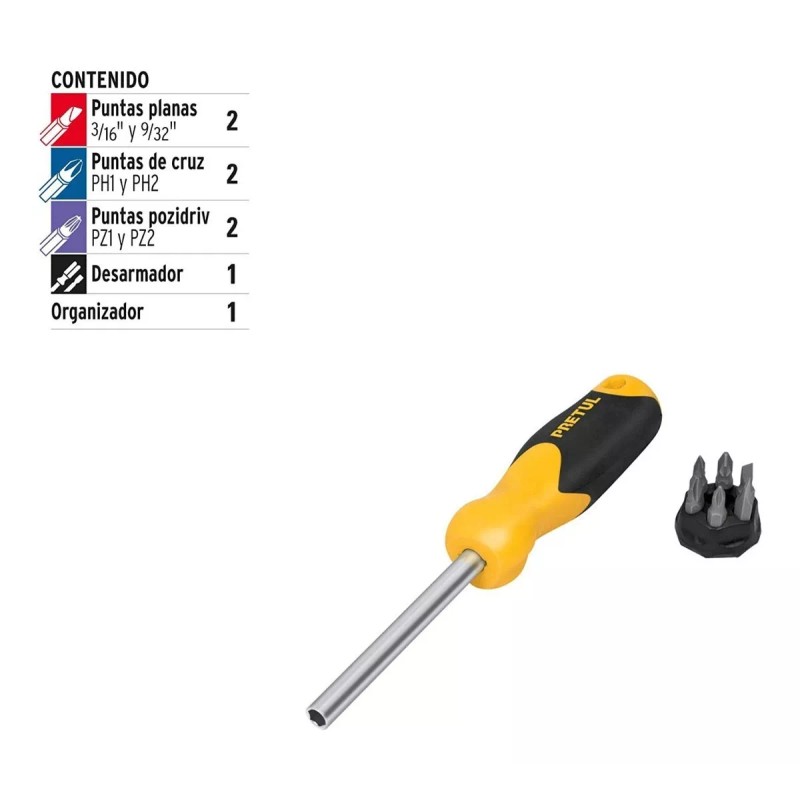 Pretul Desarmador De Puntas Intercambiables,6pz, Pretul 21372