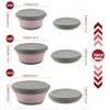 Collapsible Bowl, 3 Pcs Food Grade Silicone Camping Bowl, Expandable