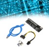 PCIE Riser Stable 8 FP Capacitors Gold Plated USB3.0 Interface