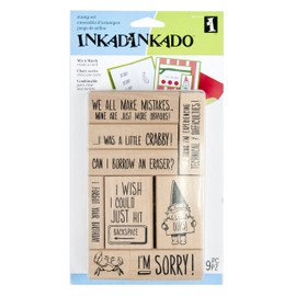 EK Success Brands 60-10118 Inkadinkado Card Making Stamp Set, Sorry